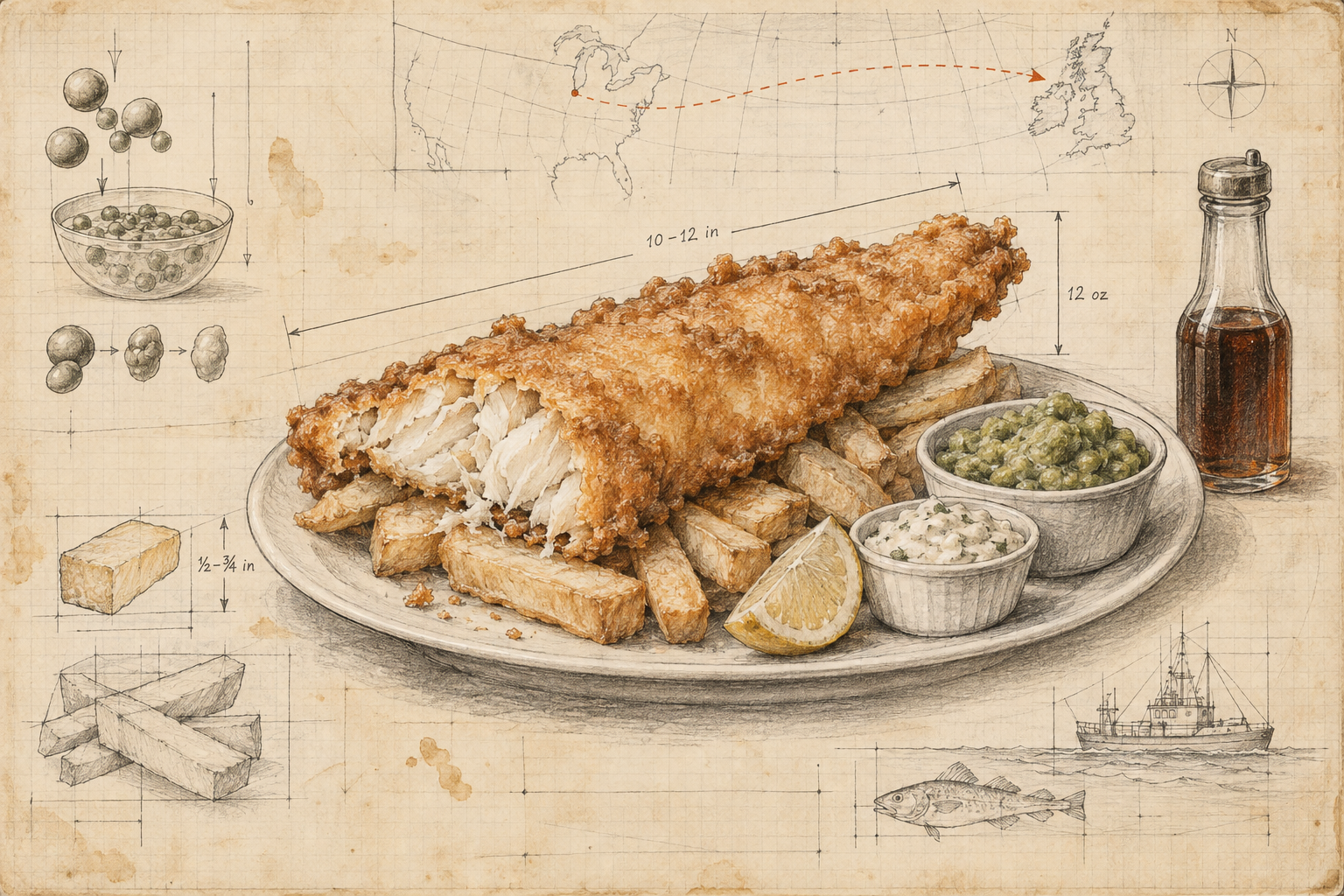 The Friday Fish Fry Reimagined — Notebook illustration.